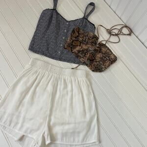 Princess Polly & Abercrombie & Fitch Kahlil Shorts Crop Halter & Top SET Size XS